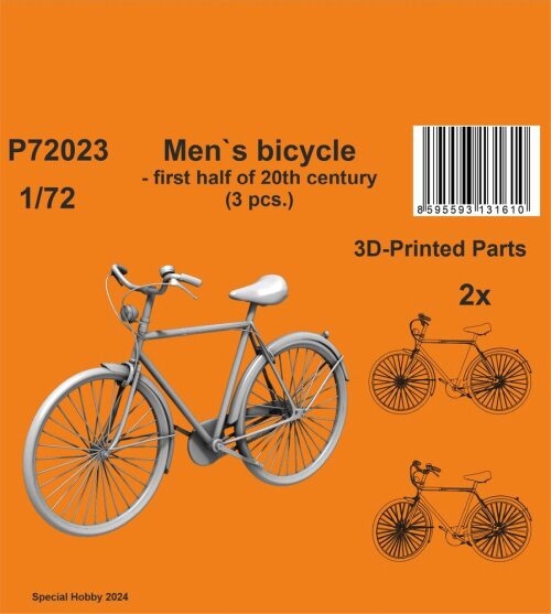 CMK 129-P72023 Men`s bicycle - first half of 20th century (3 pcs.)