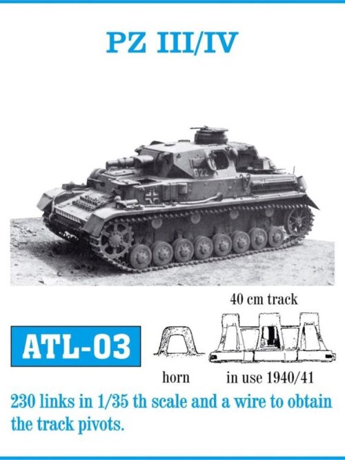 Friulmodel ATL-003 Metallketten für Pz III (H-J) / Pz IV _