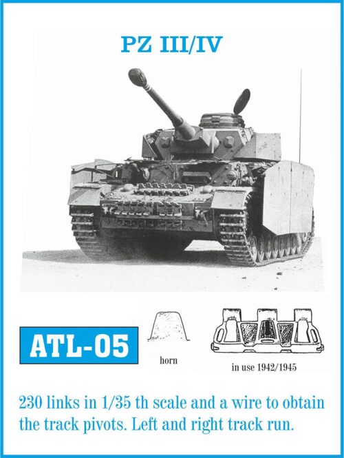 Friulmodel ATL-005 Metallketten für Pz III (H-K) / Pz IV (F-J)