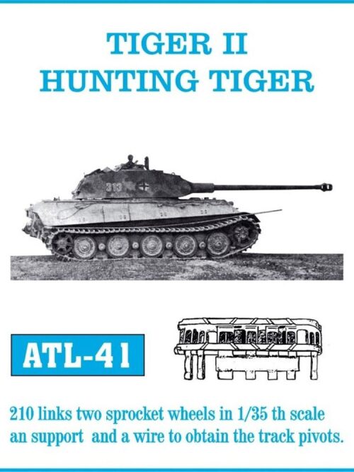 Friulmodel ATL-041 Metallketten für Tiger II Hunting Tiger, Early Model