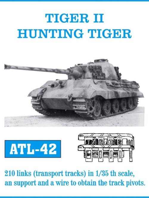 Friulmodel ATL-042 Metallketten für Tiger II Hunting Tiger, Transport Track