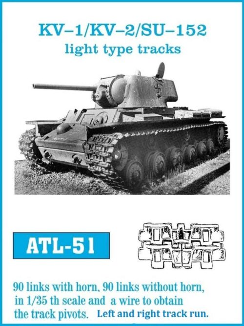 Friulmodel ATL-051 Metallketten für KV-I/ KV-II, Light type track