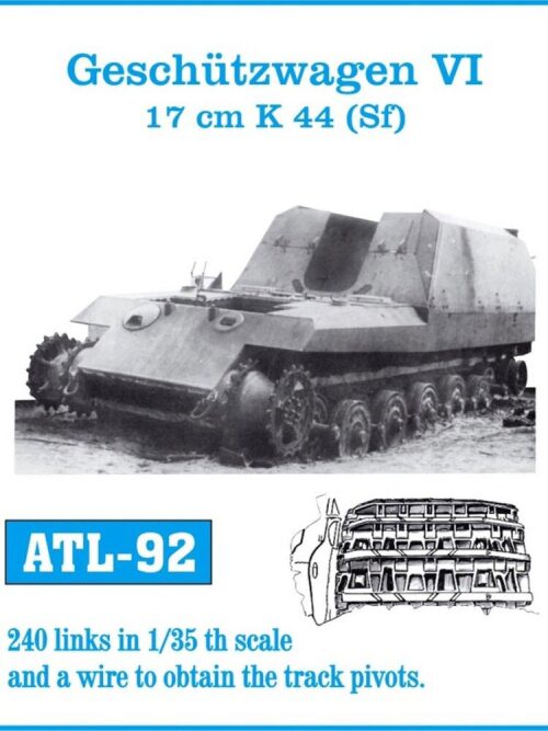 Friulmodel ATL-092 Metallketten für Geschützwagen VI 17cm K44 (Sf)