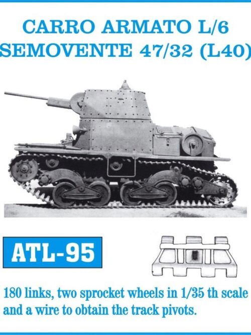 Friulmodel ATL-095 Metallketten für CARRO ARMATO L/6 SEMOVENTE 47/32 L40