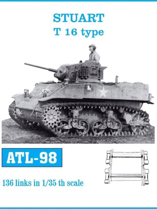 Friulmodel ATL-098 Metallketten für Stuart T 16 Type Einzelkettenglieder