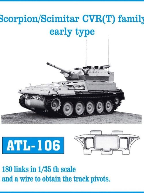 Friulmodel ATL-106 Metallketten für Scorpion/Scimitar CVR (T) family early t