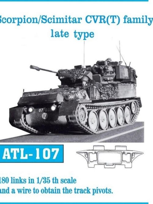 Friulmodel ATL-107 Metallketten für Scorpion/Scimitar CVR (T) family late ty