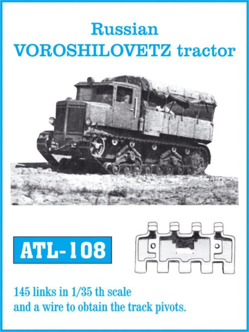 Friulmodel ATL-108 Metallketten für Russian Voroshilovetz tractor