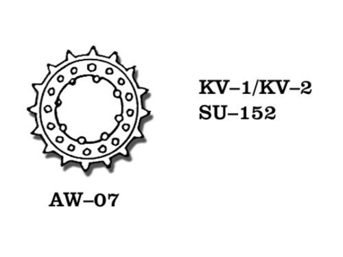 Friulmodel AW-07 Metallketten Rad KV I / II