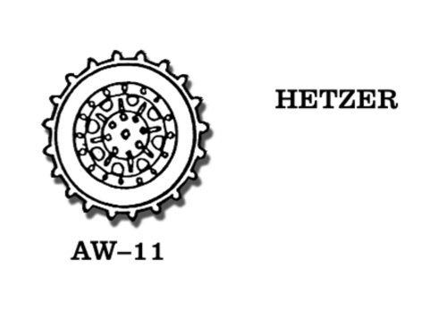 Friulmodel AW-11 Metallketten Rad Jagdpanzer Hetzer