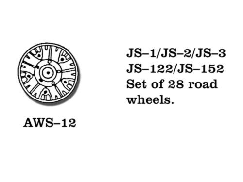 Friulmodel AW-12 Metallketten Rad JS-1 JS-2 JS-3 Road Wheels