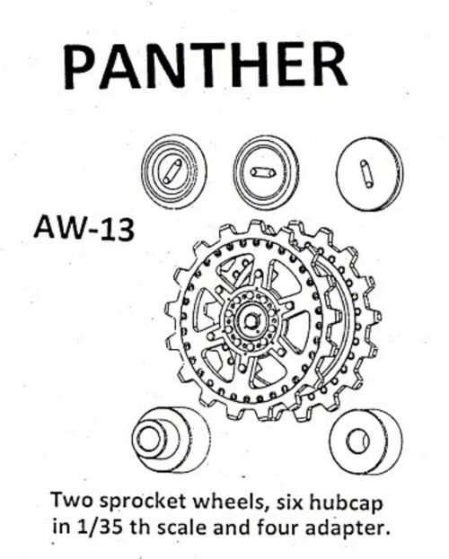 Friulmodel AW-13 Metallketten Rad Panther (A-G)