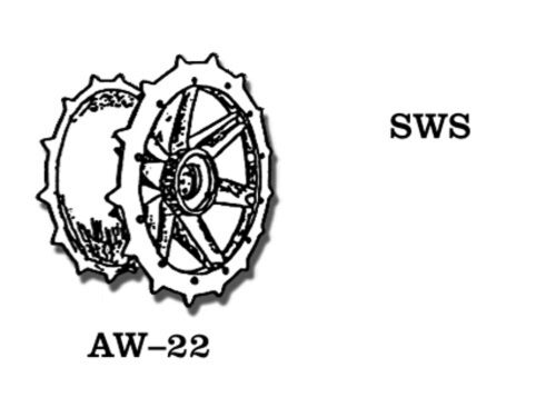 Friulmodel AW-22 Metallketten Rad sWS