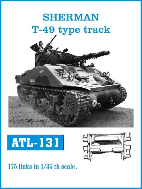 Friulmodel ATL-131 Metallketten für SHERMAN T-49 type track