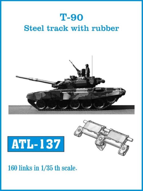 Friulmodel ATL-137 Metallketten für T-90 Steel track with rubber