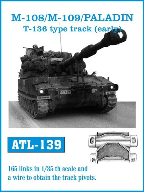 Friulmodel ATL-139 Metallketten für M-108/M-109/PALADIN T-136 type track(early)