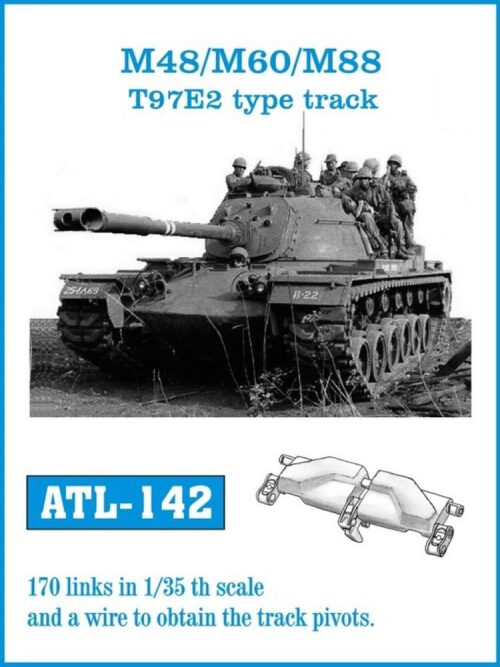 Friulmodel ATL-142 Metallketten für M48/M60/M88 T97E2 type track