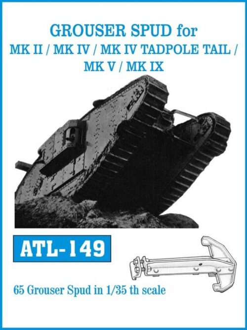 Friulmodel ATL-149 Metallketten für GROUSER SPUD for MK II/MK IV /MKIV TADPOLE TAIL/MK V/MK IX