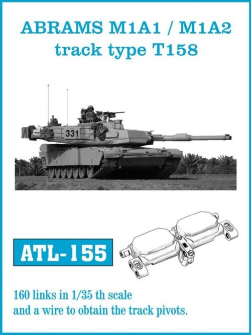 Friulmodel ATL-155 Metallketten für ABRAMS M1A1 / M1A2 track type T158