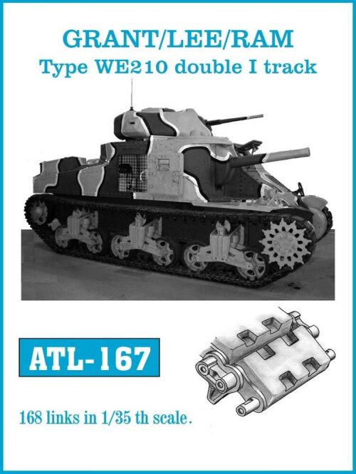 Friulmodel ATL-167 Metallketten für GRANT/LEE/RAM Type WE210 double I track