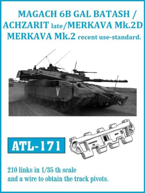 Friulmodel ATL-171 Metallketten für GAL BATASH ACHZARIT LATE / MERKAVA Mk.3D