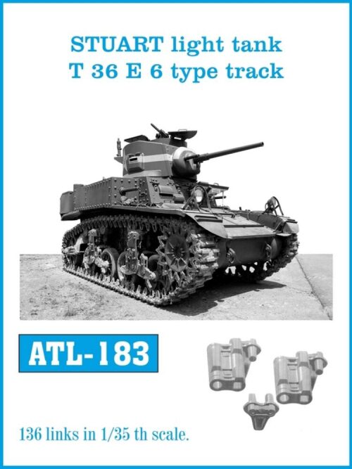 Friulmodel ATL-183 Metallketten für STUART light tank T 36 E 6 type track