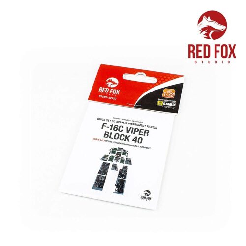 Red Fox Studio RFSQS-32120 1/32 F-16C Block 40 Viper (for Academy kit)