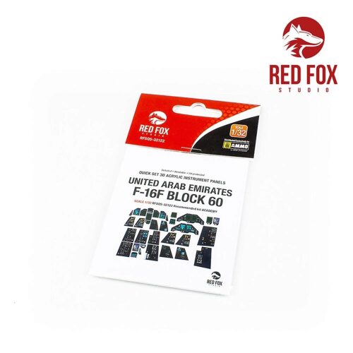 Red Fox Studio RFSQS-32122 1/32 F-16F Block 60 Fighting Falcon (for Academy kit)
