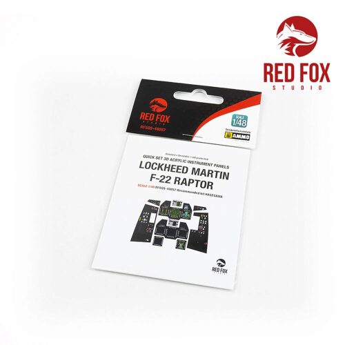 Red Fox Studio RFSQS-48057 1/48 F-22 Raptor (for Hasegawa kit)