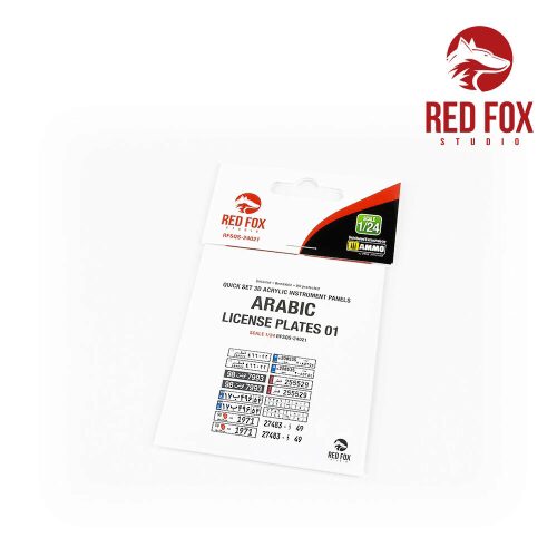 Red Fox Studio RFSQS-24021 1/24 Arabic License Plates vol.01