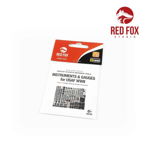 Red Fox Studio RFSQS-32187 1/32 Instruments & gauges set for USAF WWII (Independent)