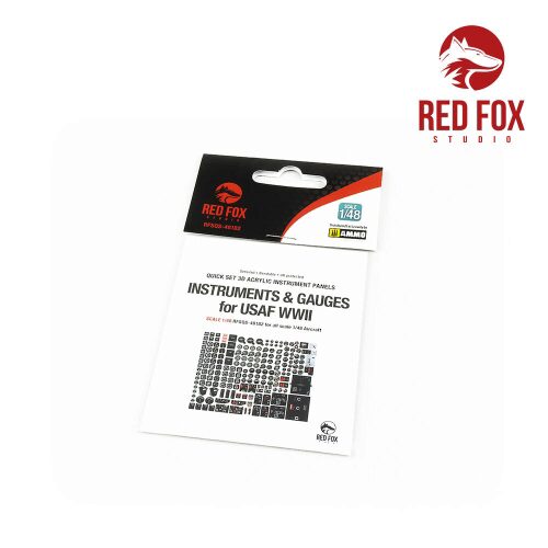 Red Fox Studio RFSQS-48182 1/48 Instruments & gauges set for USAF WWII (Independent)