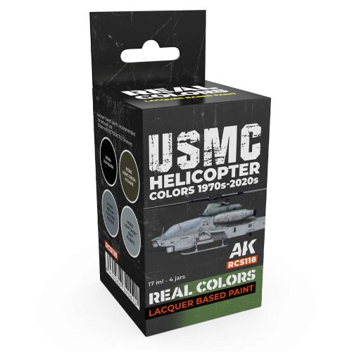 AK Interactive RCS118 Real Colors USMC Helicopter Colors 1970s-2020s SET