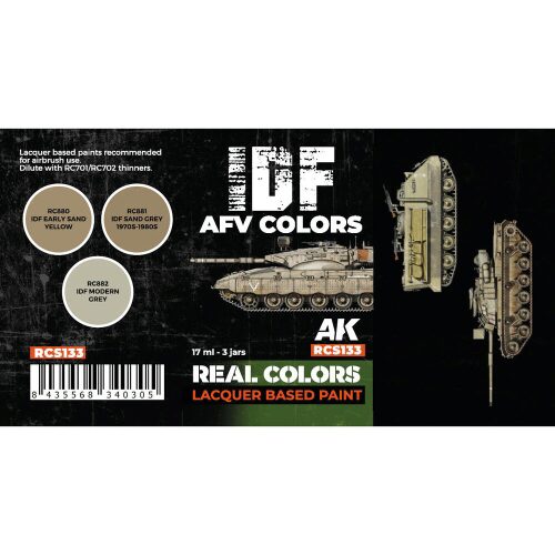 AK Interactive RCS133 Real Colors IDF AFV Colors SET