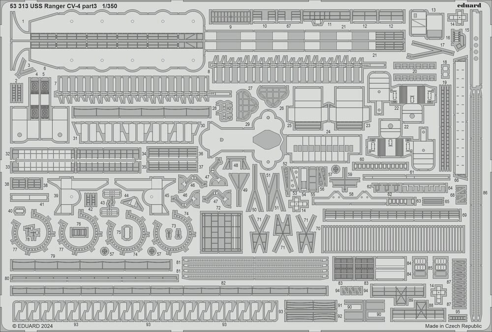 Eduard Accessories 53313 USS Ranger CV-4 part 3 1/350