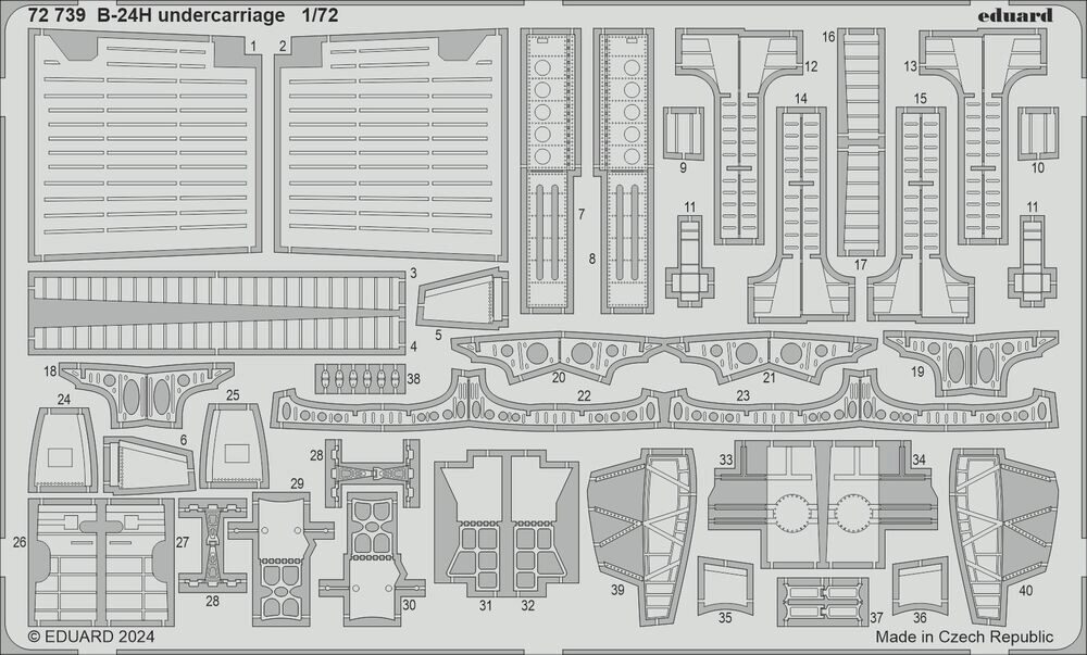 Eduard Accessories 72739 B-24H undercarriage 1/72