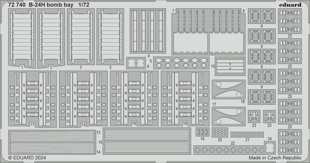 Eduard Accessories 72740 B-24H bomb bay 1/72