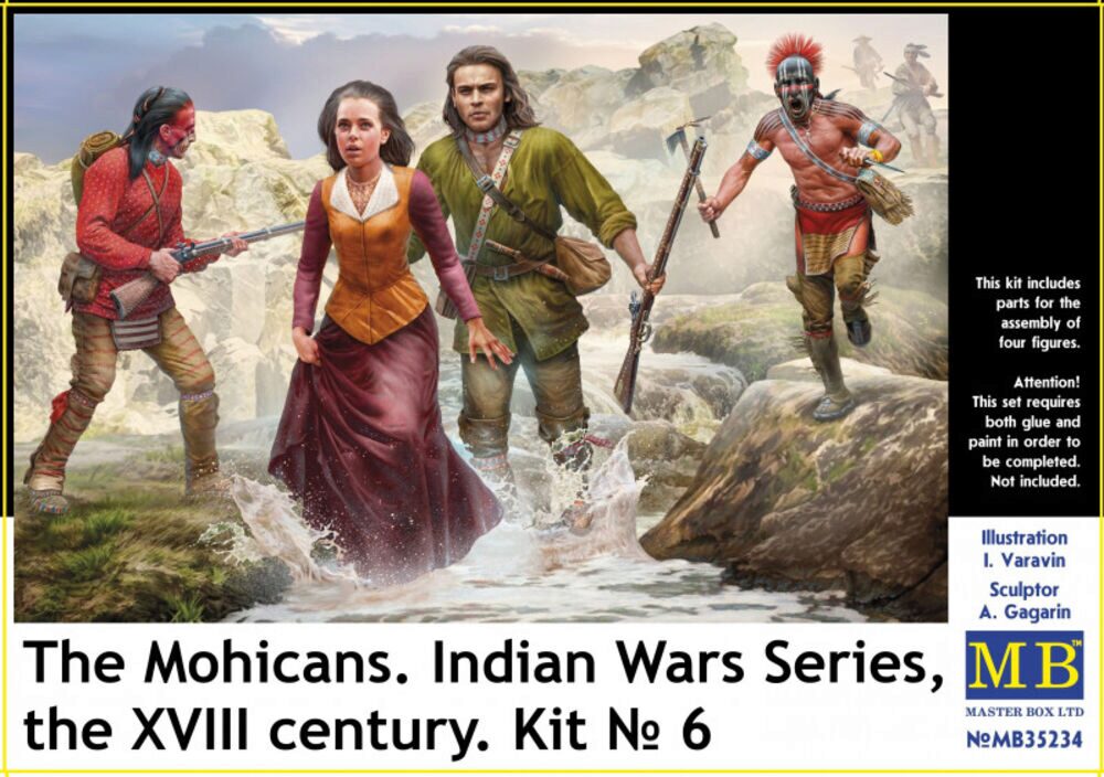Master Box Ltd. MB35234 The Mohicans. Indian Wars Series, the XVIII century. Kit ? 6