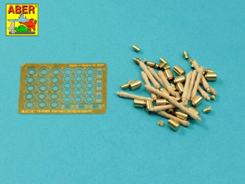 Aber Models 16 058 B German Stielhandgranate 24 –set of 15 pcs. Metal and wood  parts