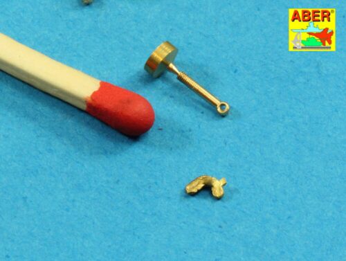 Aber Models 16105 Wing nuts with turned bolt x 12 pcs.