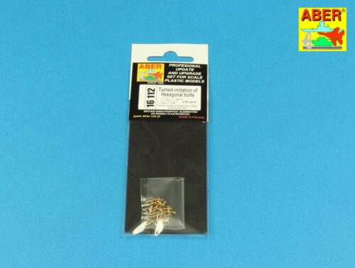 Aber Models 16112 Turned Hexagonal bolts (1,34x2,60mm) x 30 pcs.