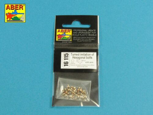 Aber Models 16115 Turned imitation of Hexagonal bolts 0,85 x 1,30 mm x 30 pcs.