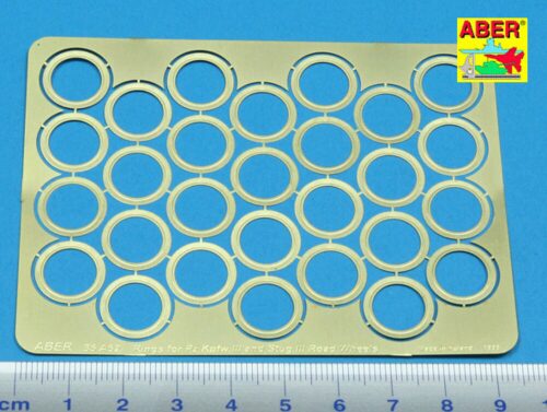 Aber Models 35 A052 Rings between road wheels for Pz.III and Stug.III