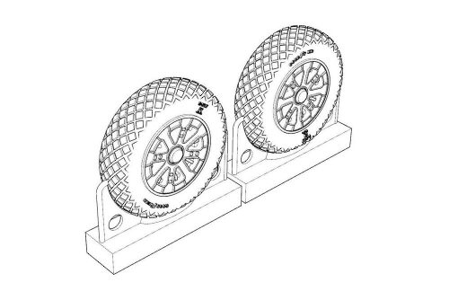 Brengun BRL72217 F4U Corsair Diamond Thread Wheels set