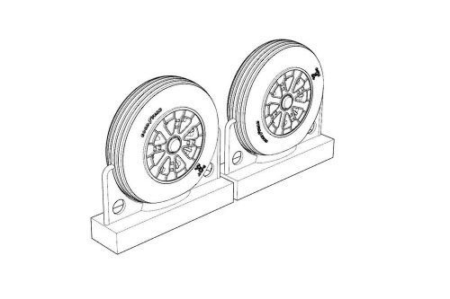 Brengun BRL72219 F4U Corsair Ribbed Thread Wheels set