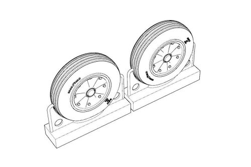 Brengun BRL72222 F4U Corsair Late Ribbed Thread (late 50s) Wheels set