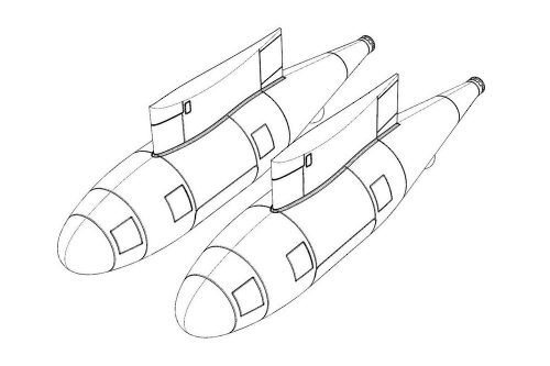 Brengun BRL72223 Refueling pod KC-130J (2pcs)