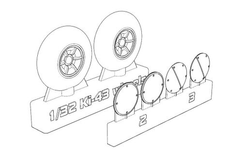 Brengun BRL32041 Ki-43 Hayabusa Wheels