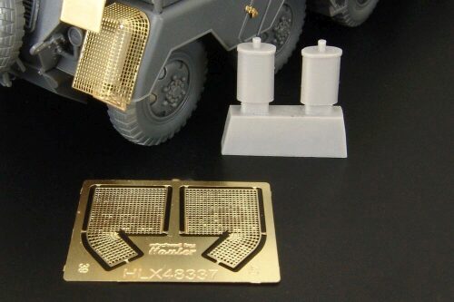 Hauler HLX48337 Sd Kfz 232 exhaust shroud mesh and silencer