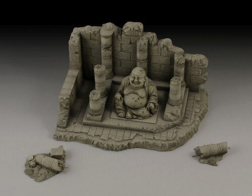 Royal Model RM016 Temple with Buddha ruin